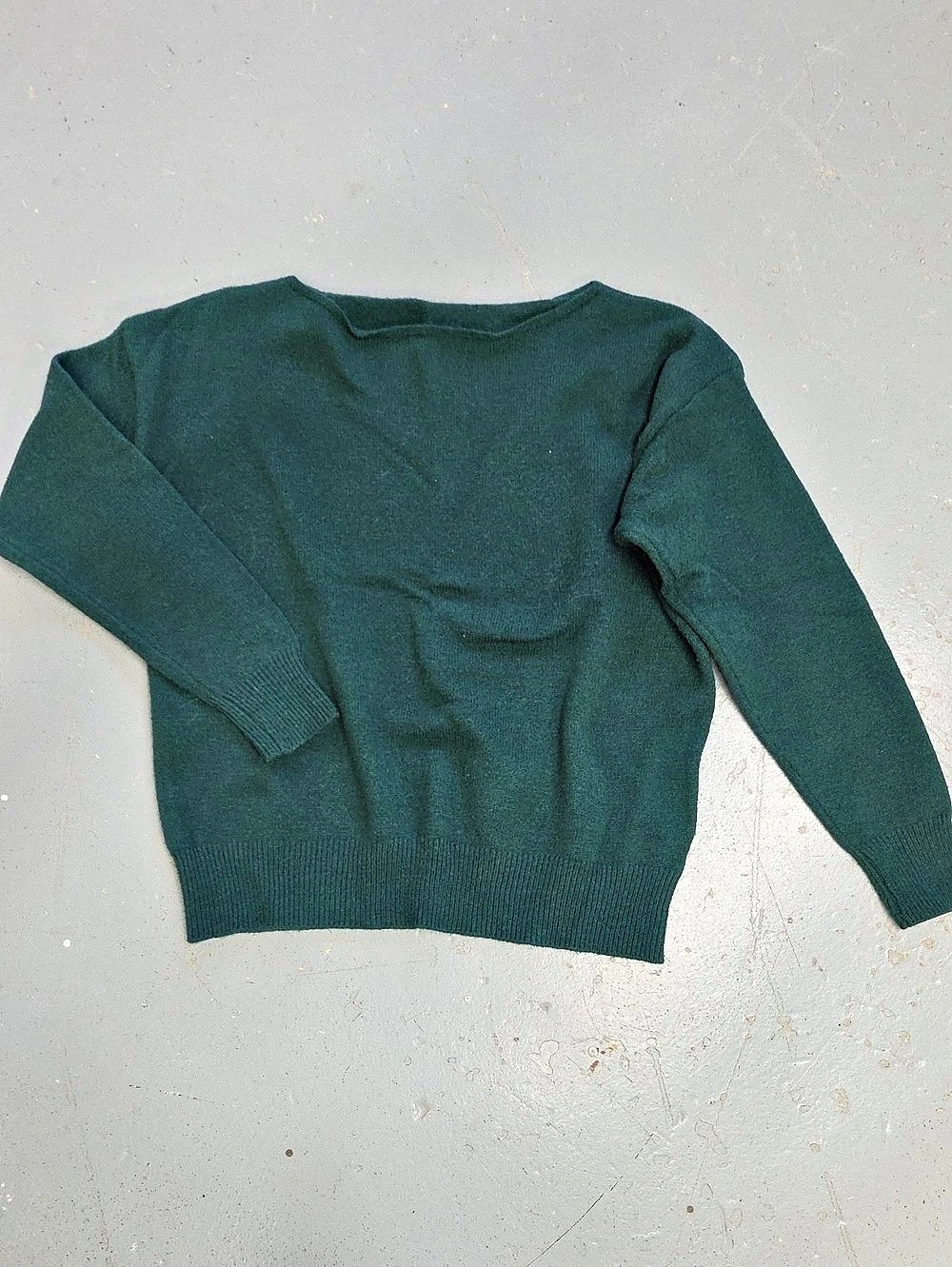 Women's Green Knit Sweater